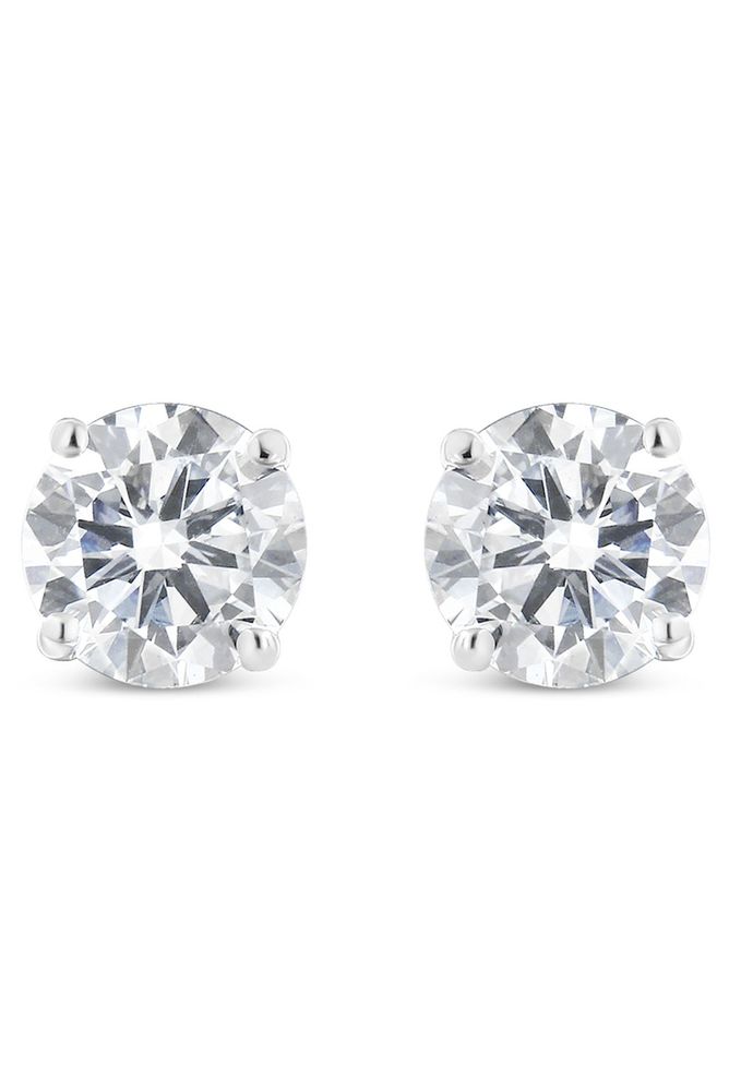 Solitaire Diamond Earrings